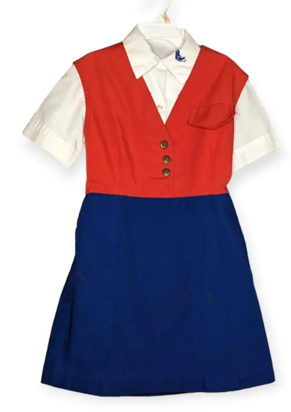 Vintage Campfire Girls Red & Blue Outfit Size Small